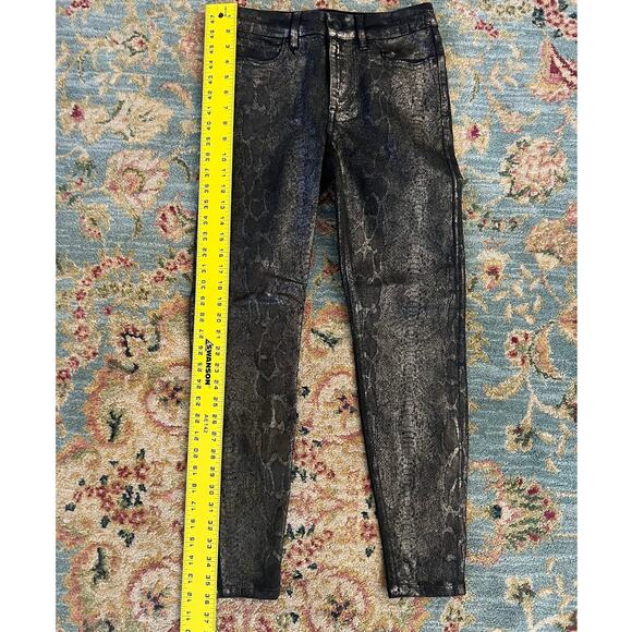 NWOT AllSaints Metallic Snake Print Miller Jean Pants - Picture 6 of 10